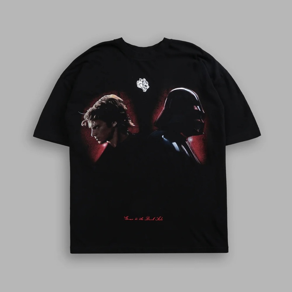 TURN DARK "PREMIUM" OVERSIZED TEE IN BLACK